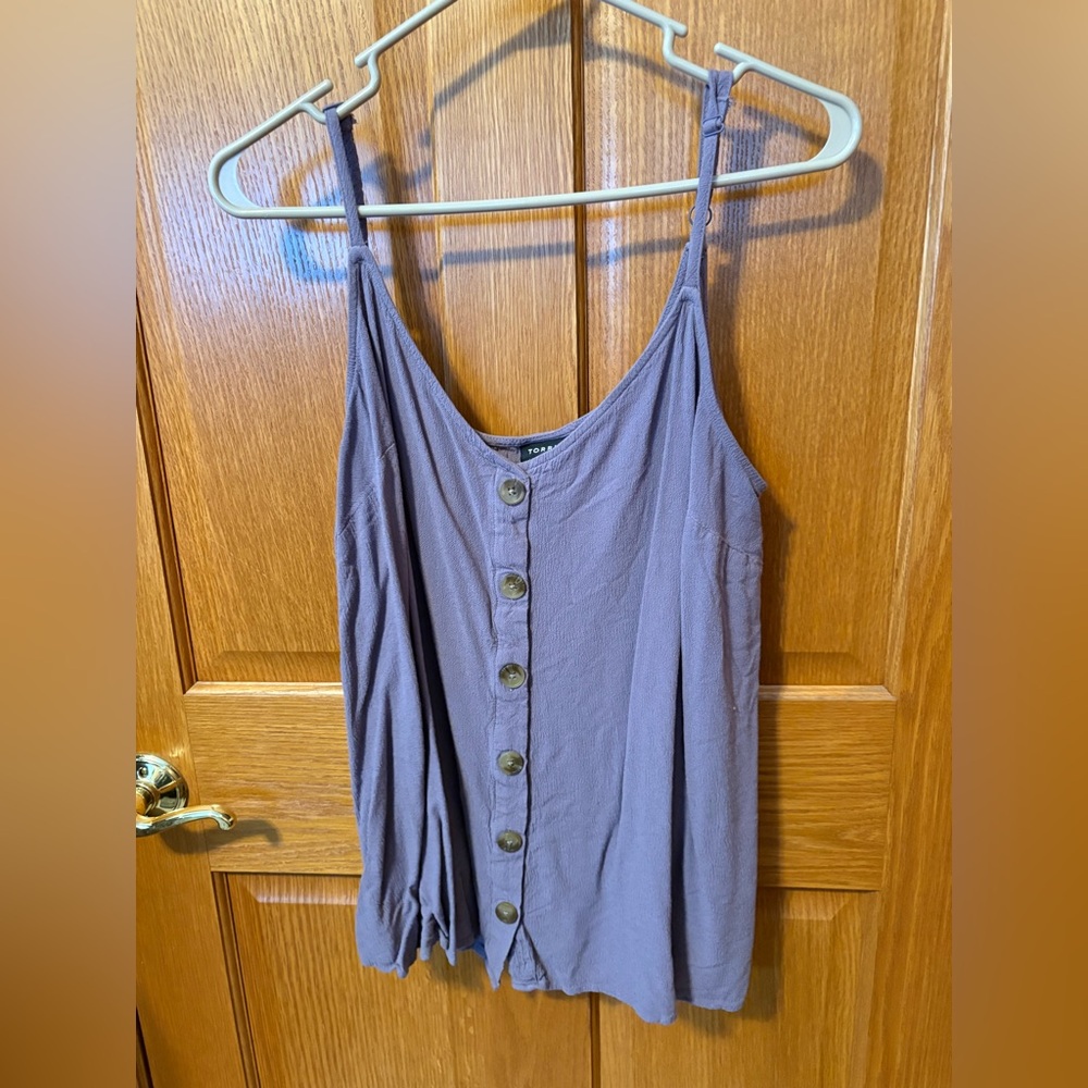Torrid Purple Button-Front Camisole